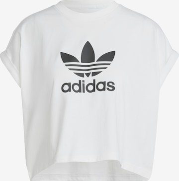 ADIDAS ORIGINALS Μπλουζάκι 'Adicolor Classics Trefoil' σε λευκό: μπροστά