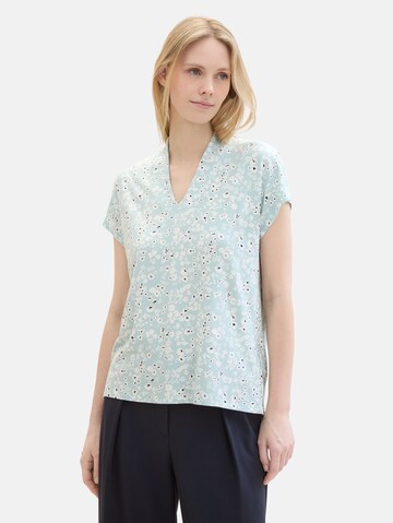 TOM TAILOR Blouse in Blauw: voorkant