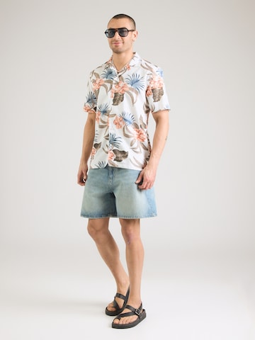 Coupe regular Chemise Lindbergh en blanc