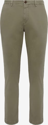 Boggi Milano Slim fit Chino Pants in Green: front