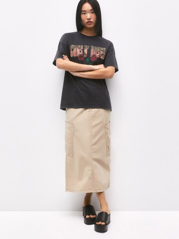 Pull&Bear T-Shirt in Schwarz