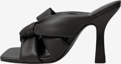 MANGO Pantolette 'Bossy' in schwarz, Produktansicht