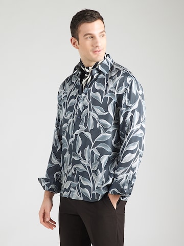 JOOP! Comfort fit Button Up Shirt 'Matty' in Blue: front