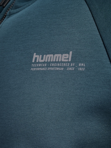 Hummel Sports sweat jacket 'Tech Fleece' in Blue