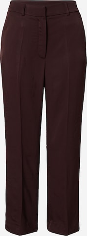 A LOT LESS Loosefit Pantalon 'Maggie' in Bruin: voorkant