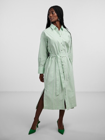 Y.A.S Shirt dress 'Legion' in Green