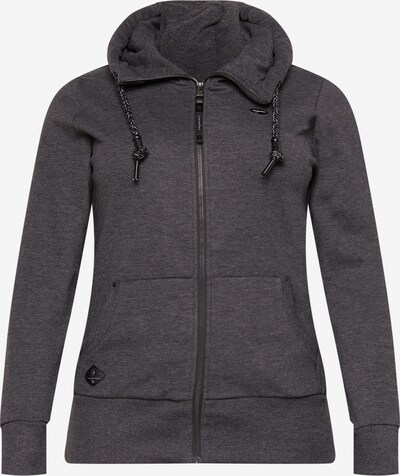 Ragwear Plus Sweat jacket 'NESKA' in mottled black, Item view