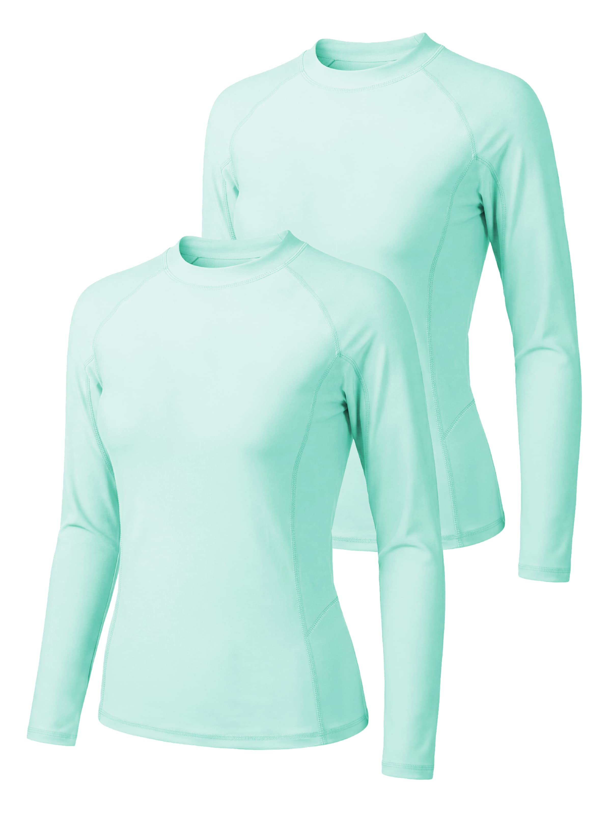MEETWEE Maillot de bain sport '2 Pack UV protection T-Shirt' en L en vert, Vue avec produit