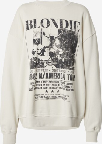TOPSHOP Sweatshirt 'Graphic License Blondie' in Beige: front