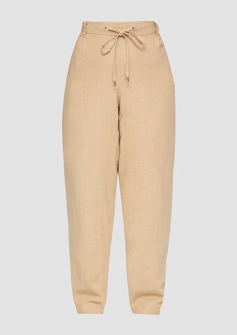 Effilé Pantalon QS en beige