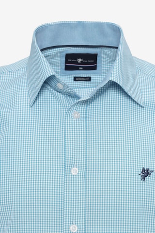 DENIM CULTURE Slim fit Button Up Shirt 'KENDRICK' in Blue