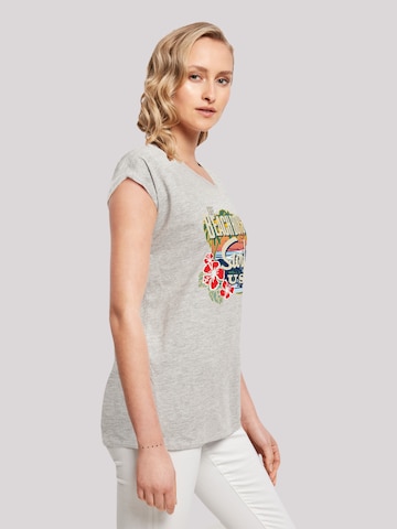 F4NT4STIC Shirt 'The Beach Boys Musik Band Tropical' in Grijs