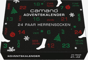 camano Adventskalender 'Socken ca-soft 24 Paar' in Gemengde kleuren: voorkant