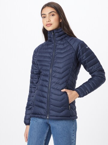 COLUMBIA Outdoor Jacket 'Powder Lite' in Blue: front