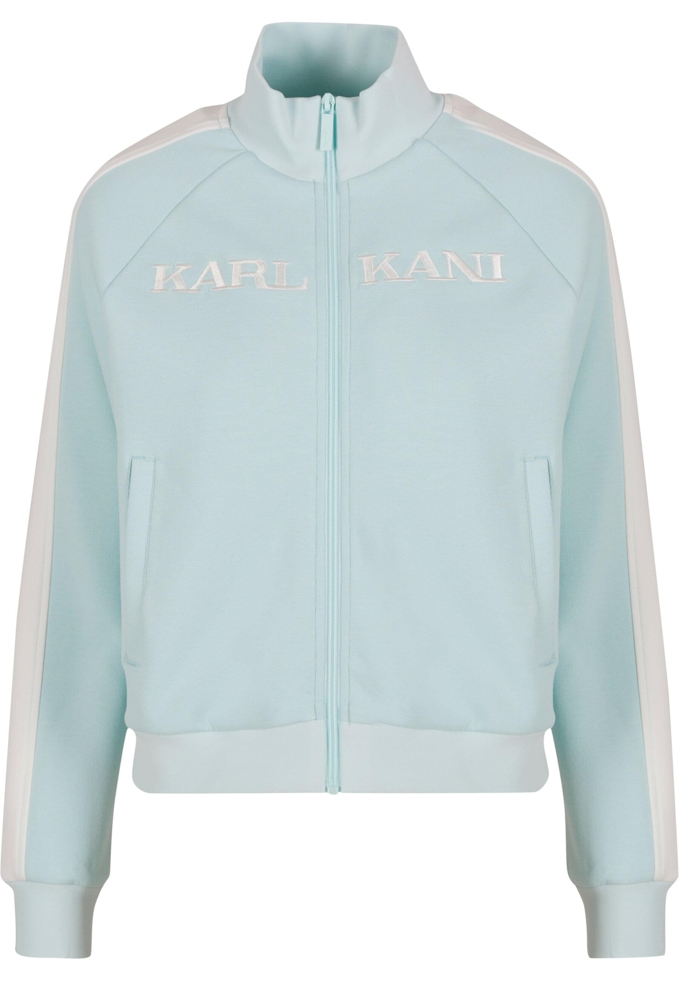 Veste en polaire 'Retro' Karl Kani en bleu : devant