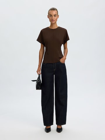 SELECTED Shirt 'SLWERA' in Brown