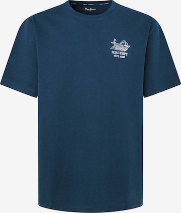 T-Shirt 'SUAN' Pepe Jeans en bleu : devant