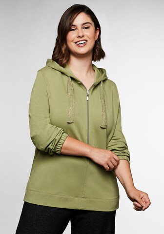 SHEEGO - Sweatshirt em verde: frente