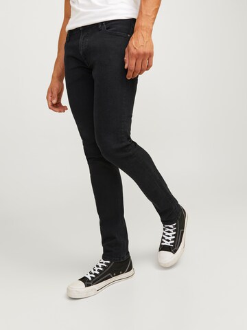 JJ Rebel - Slimfit Vaquero 'JREBLUKE JJCRAFT' en negro