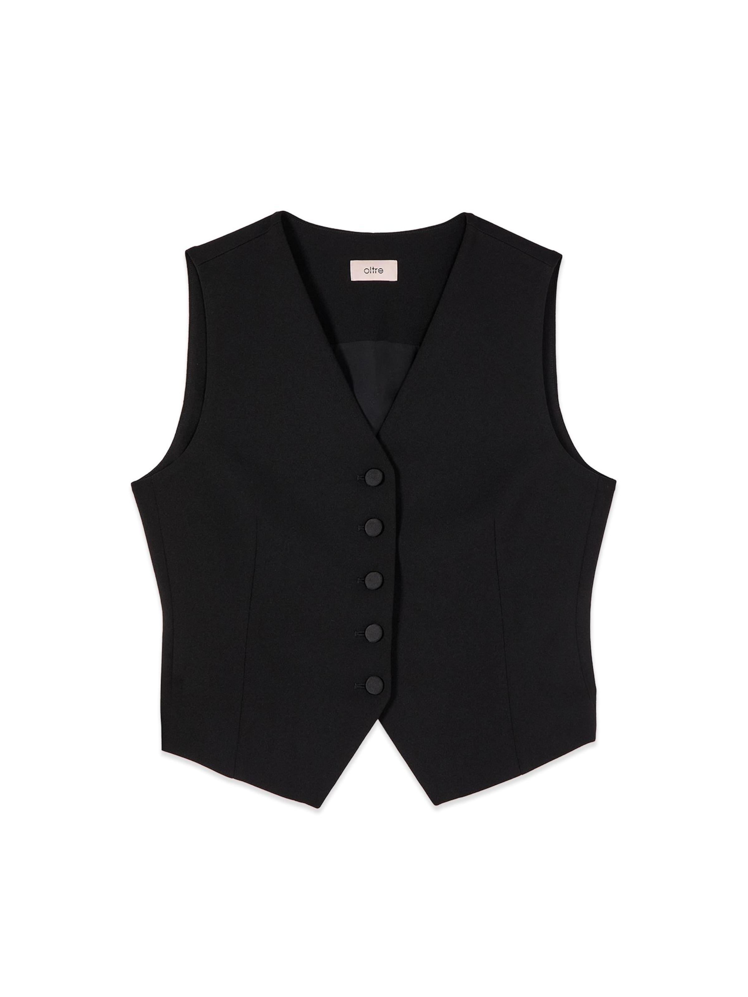 oltre Vest in Black: front