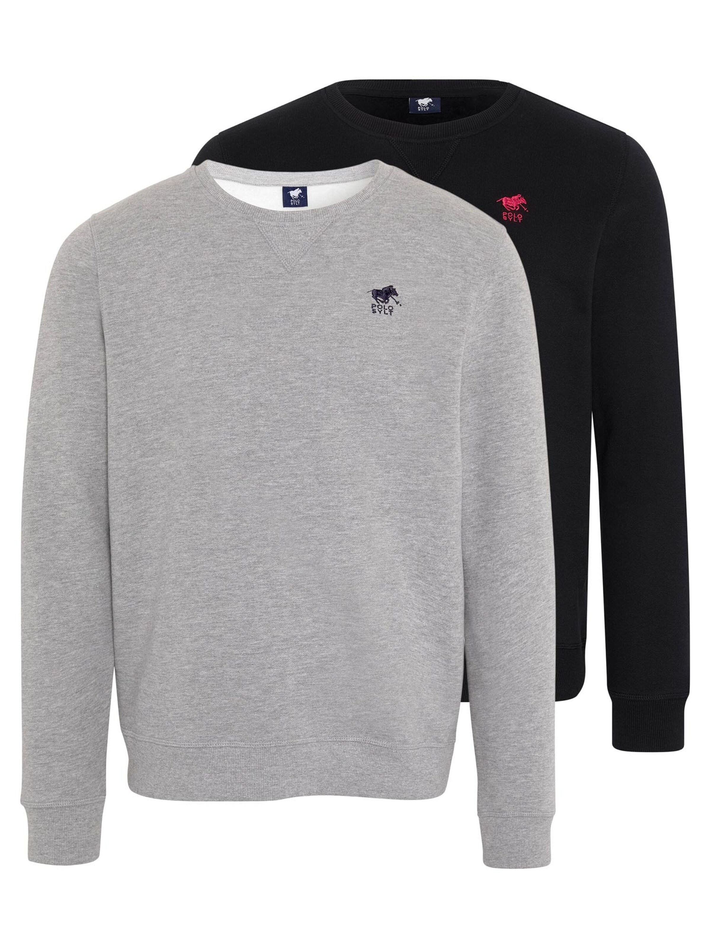 Polo Sylt Sweatshirt 'Basic'‌ in Schwarz: Vorderseite