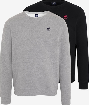 Polo Sylt Sweatshirt 'Basic' in Schwarz: Vorderseite