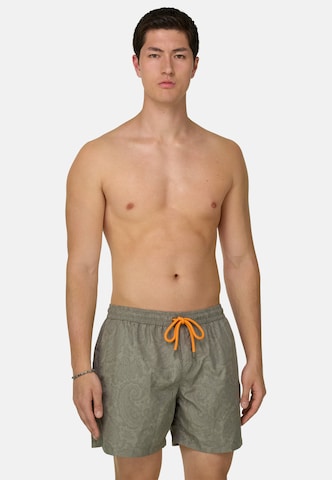Shorts de bain Boggi Milano en vert : devant