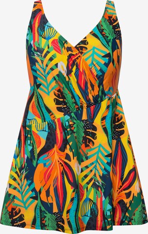 Ulla Popken Swimsuit Dress in Mixed colors: front