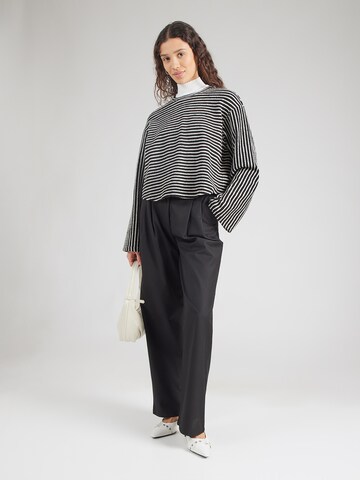 ABOUT YOU Широка кройка Панталон с набор 'Elisabeth' в черно