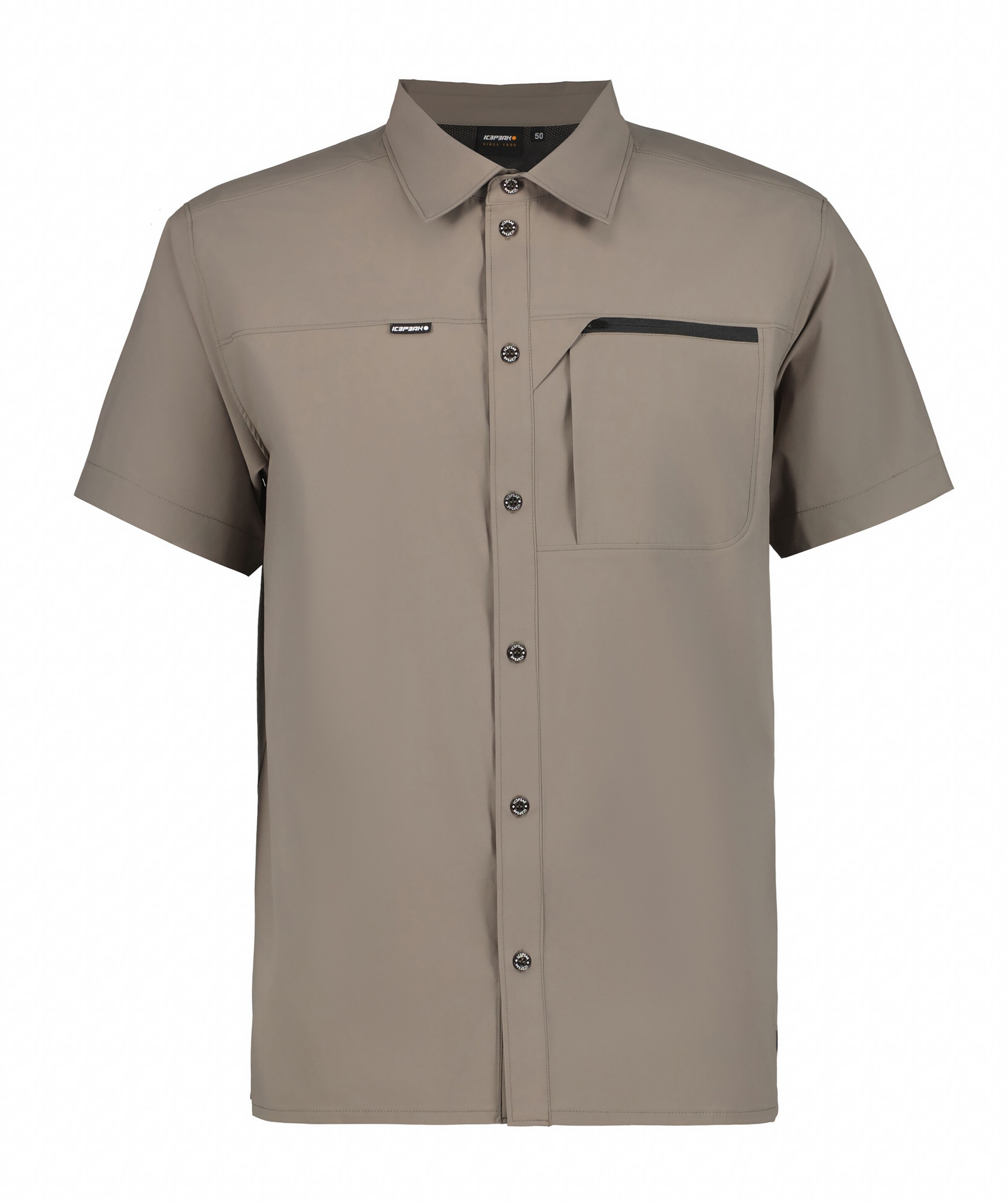 ICEPEAK Comfort Fit Funktionsshirt in Braun: Vorderseite