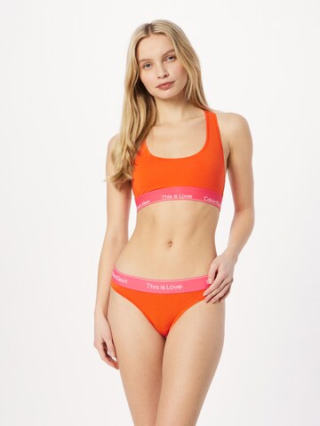 Calvin Klein Underwear Tangá - oranžová