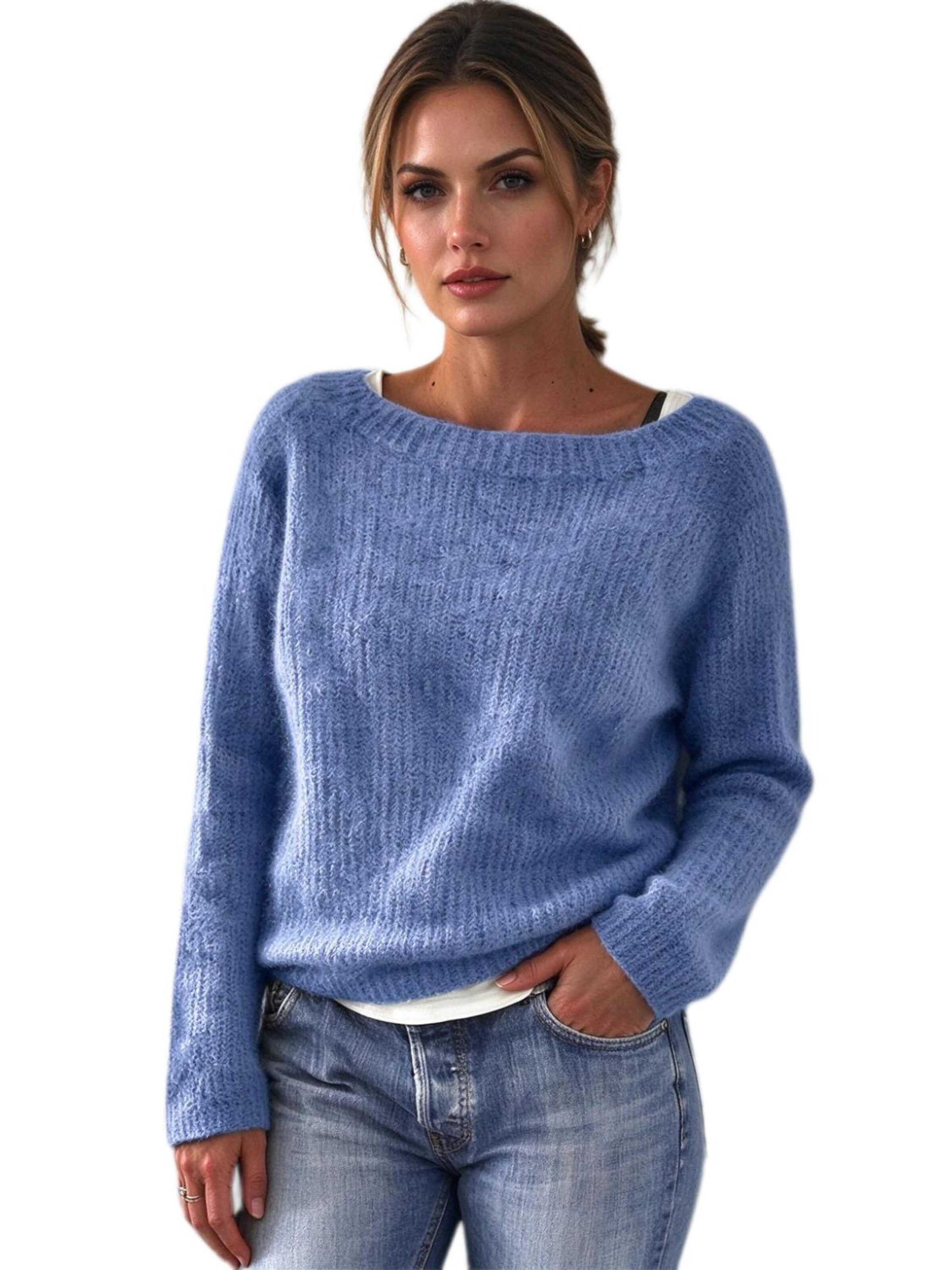 Yesfashion Trui in Blauw: voorkant