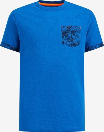 T-Shirt WE Fashion en bleu : devant