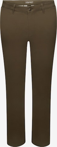 ESPRIT Slim fit Chino Pants in Green: front