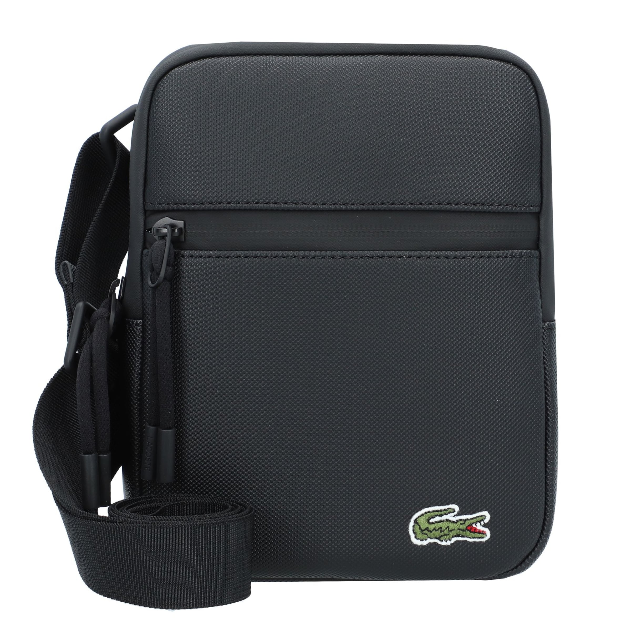 LACOSTE Crossbody Bag in Black: front