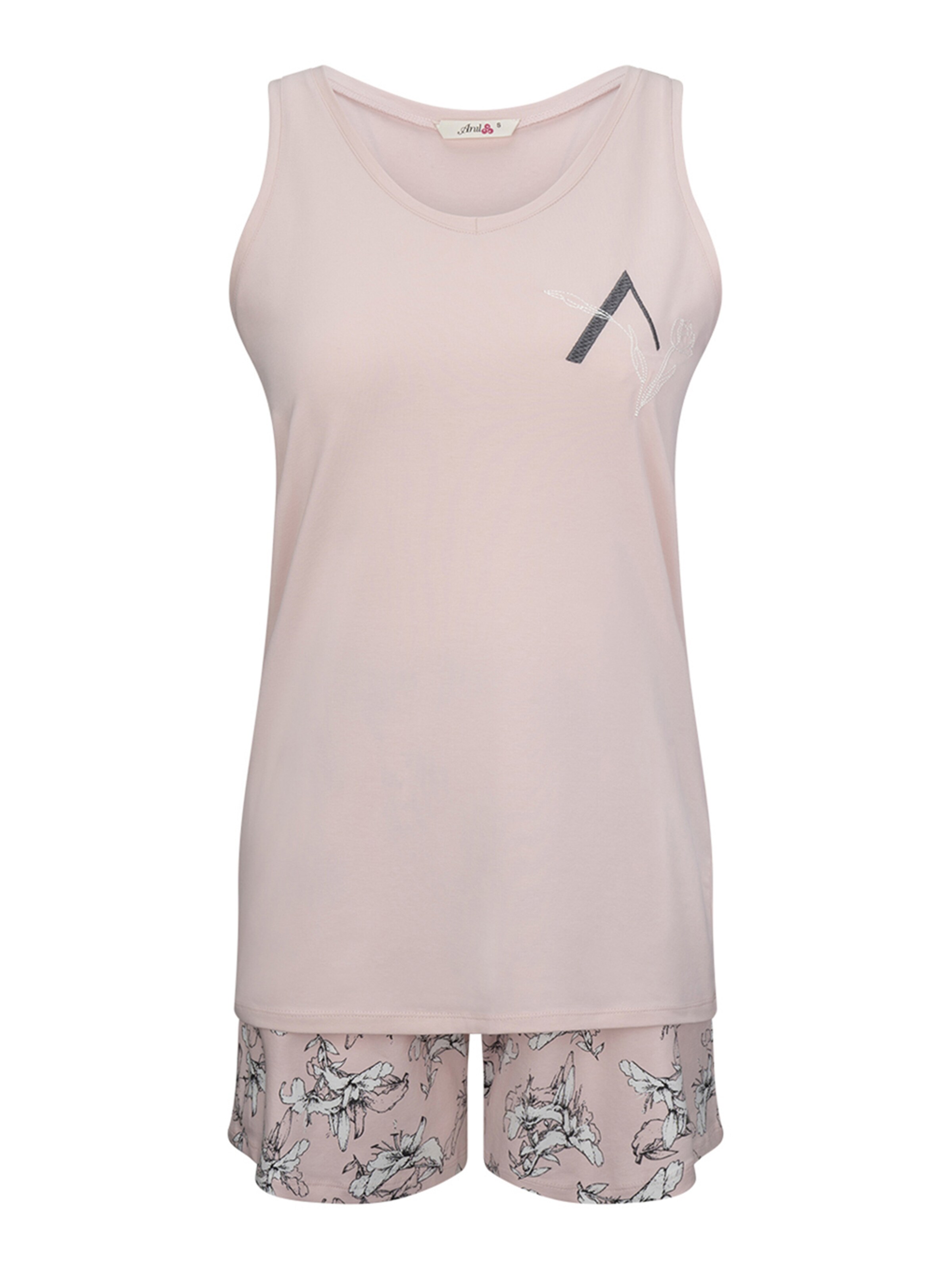 Goldenbay Shorty 'Blooms' in Pink: front