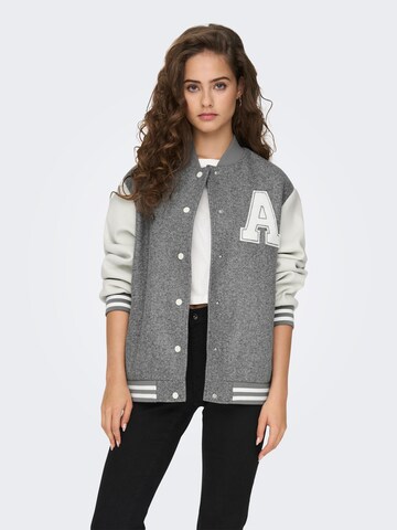 ONLY Between-Season Jacket 'Silja' in Grey: front