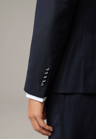 STRELLSON Slimfit Anzug 'Caleb-Madden' in Blau