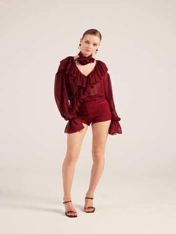 Chemisier HOLLY LOLLY en rouge