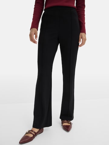 bonprix - Bootcut Pantalón en negro: frente