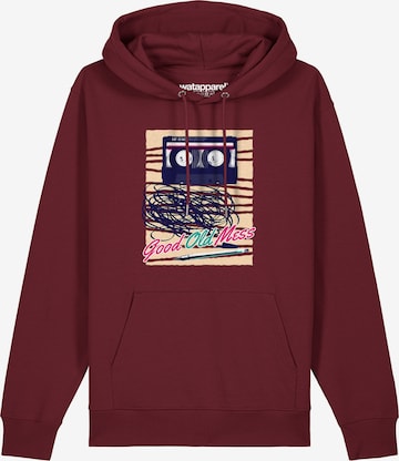Watapparel Sweatshirt 'Good Old Mess' in Red: front