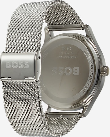 BOSS Black Analog Watch in Silver