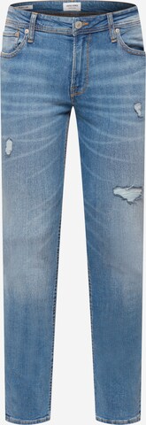 Coupe slim Jean 'Liam' JACK & JONES en bleu : devant