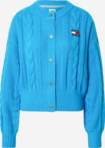 Tommy Jeans Knit Cardigan in Blue: front