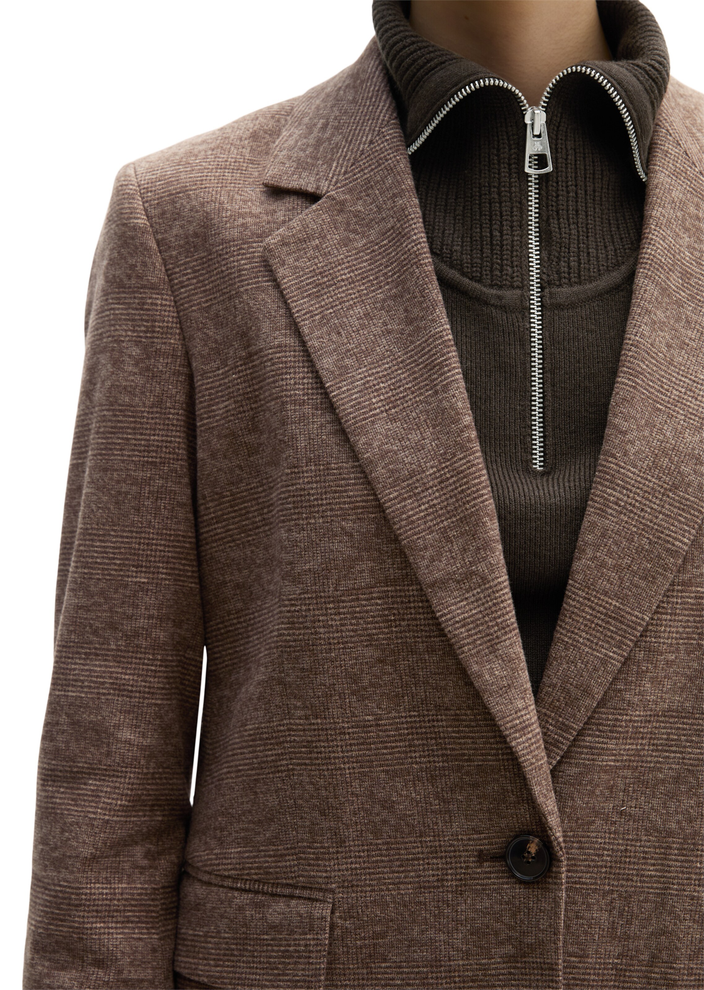 Marc O'Polo Blazers in Bruin: voorkant