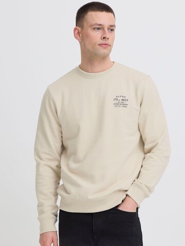 BLEND Rundhalspullover ' BHSweatshirt ' in Beige: Vorderseite