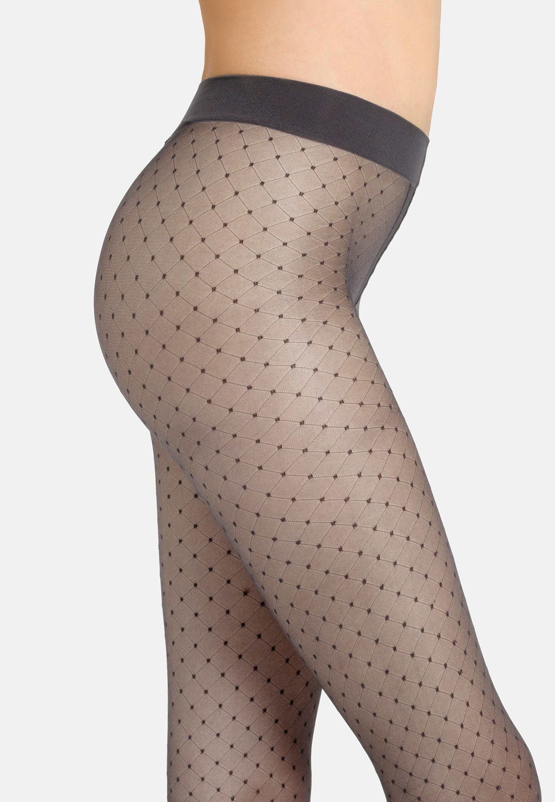 camano Strumpfhose \'Dots\' ABOUT in Anthrazit | YOU