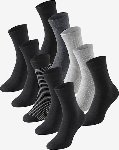 SCHIESSER Socken in grau / schwarz, Produktansicht