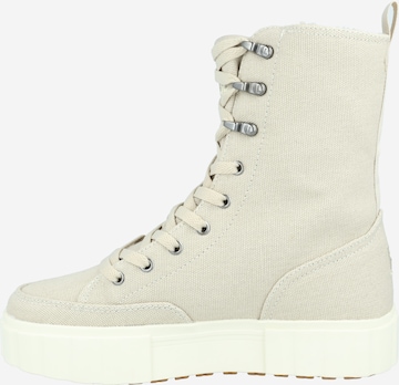 FILA Lace-Up Ankle Boots in Beige