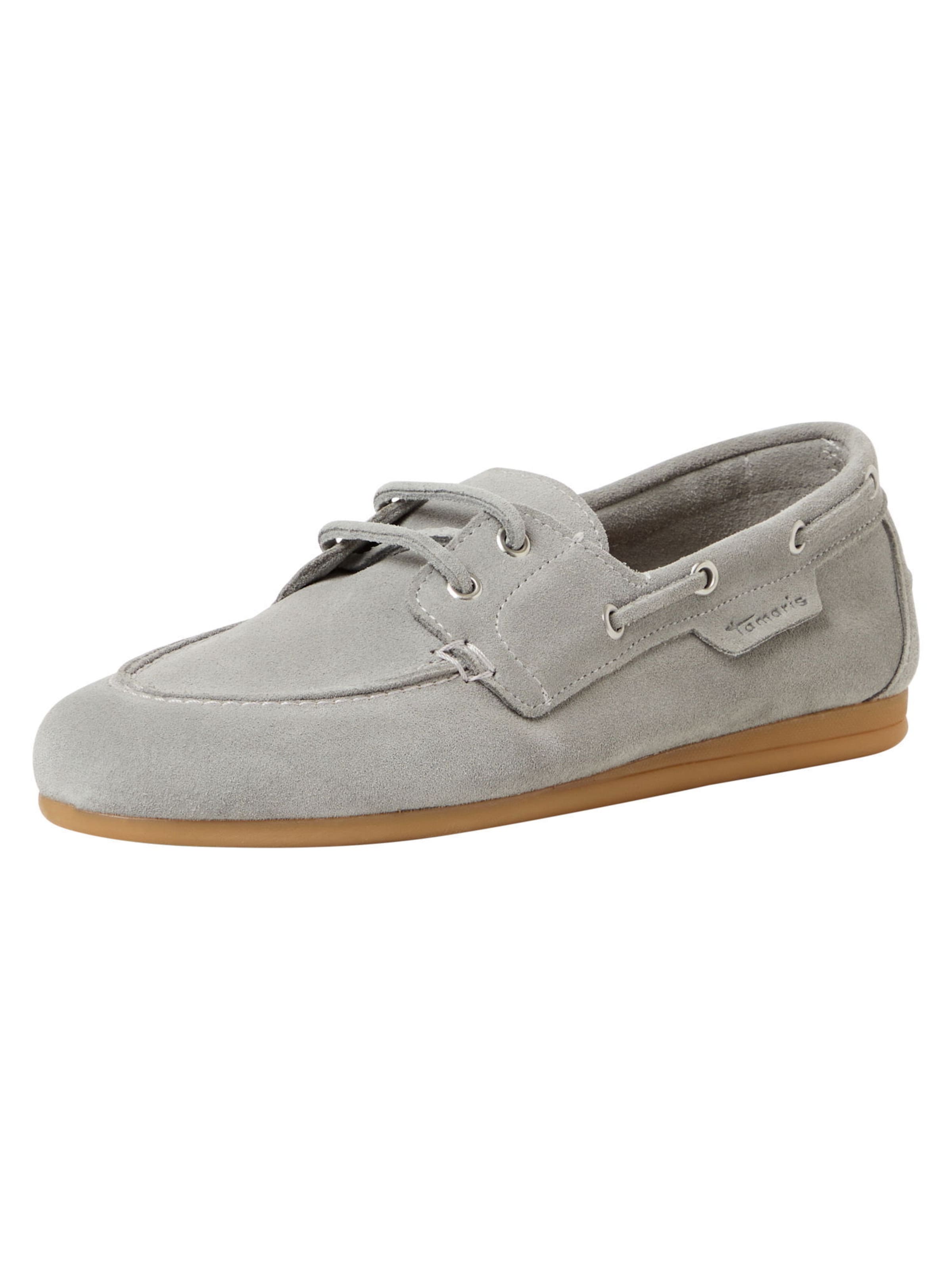 Tamaris Moccassin in Grau: Vorderseite
